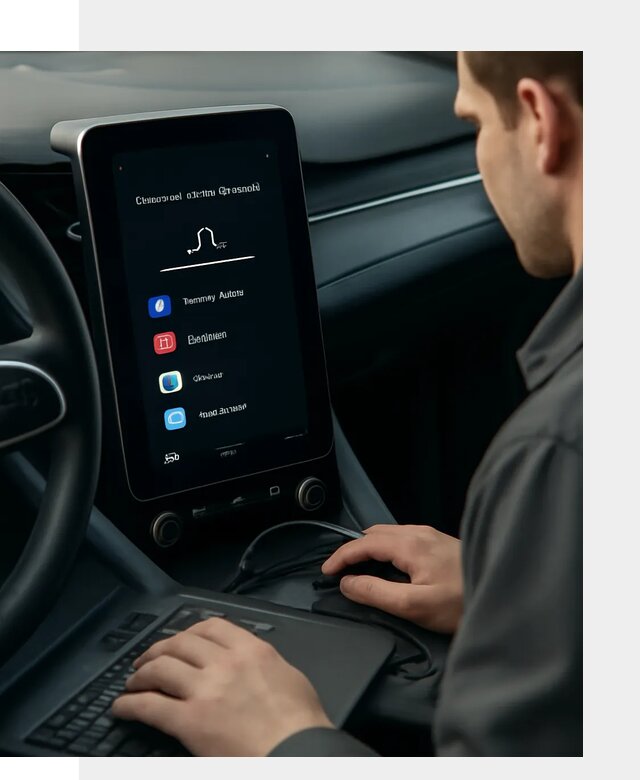 Установка приложений Lynk Co на автомобиль в Карталах